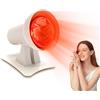 Lampada Infrarossi Riscaldante, 150W Lampada Luce Rossa Con 4 Calore Livelli E 3
