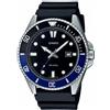 Casio Orologio CASIO Diver MDV-107-1A Duro uomo collection nero blu cinturino resina