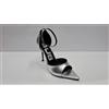 4US By Cesare Paciotti 4US Sandali Donna in Ecopelle Con Cinturino e Fibbia, By Paciotti - SIL (Silver)