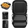 Does not apply 3 Pezzi 4,7-6.2L Accessori Friggitrice Ad Aria, 18-22CM Teglia Silicone per Air