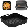 Teglie Silicone per Friggitrice Ad Aria per Moulinex Easy Fry Xl Surface, Conten