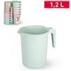 PLASTICFORTE 1 Pezzo Caraffa Brocca in Plastica Mixer 1,2 Litri 3 Colori