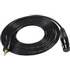 Cavo per microfono stereo da jack TRS maschio da 3,5 mm a XLR femmina.