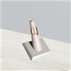 Supporto cono in legno con anello con dito singolo per la vendita di vetrine