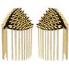 1 Cool Nappa Stud Rivet Punk Spilla Epaulet Shoulder Board Mark