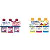 Giotto Tempera Glitter, 250 ml, Confezione da 3 & School paint - Set Da 3 Flaconi Di Tempera Pronta, Colori Primari