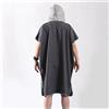 Poncho Da Surf Unisex con Cappuccio, Muta per Cambio Accappatoio, Tasca,