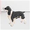 Statua di Cane Cucciolo in Piedi Figurina Statua Simulazione Altamente