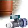 Valvole a sfera con connettore in PVC con rubinetto a barilotto per la