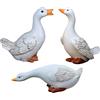 3 pezzi statua di anatra fontana stagno decorazione resina modello anatra