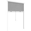 BricoShop24 Zanzariera a Rullo Verticale 80x160 Riducibile in Alluminio Bianco