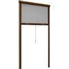 BricoShop24 Zanzariera a Rullo Verticale 80x160 Riducibile in Alluminio Marrone