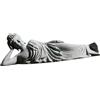 Statua di Buddha Sdraiato Statuetta di Buddha Dormiente Arte Che Medita Scultura