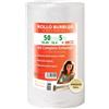 OFITURIA Rotolo Pluriball 50cmx5m - Kit Base con film a bolle d'aria flessibile - ideale per pluriball imballaggio, trasloco, protezione spedizioni
