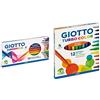 Giotto SUPERMINA, Ast. 12 pz & Turbo Color pennarelli in astuccio da 12 colori