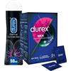 Durex Performance Mix, Preservativi Retard e Sync, 24 Profilattici, Preservativi Ritardanti per Lui e Stimolanti per Lei + Eternal Connection Gel Lubrificante Intimo, 50 ml