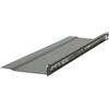 LANVIEW RAO215BL Lanview by Logon 1/2U 19" L BENT, BRUSHED CABLE ORGANIZER PANEL BLACK R