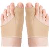 SURFOU Calzini separatori per dita con cuscinetti in gel morbido - 2 pezzi, traspiranti e confortevoli per avampiede e dita, unisex, taglia 35-45, colore pelle