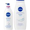 NIVEA Set Skincare con Crema Idratante Corpo Express 500 ml e Bagnodoccia Creme Soft 750 ml per detersione e idratazione completa, Con ingredienti nutrienti, Per pelle da normale a secca