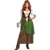 California Costumes Costume da donna Tavern Maiden/Adult Sized, verde, marrone, taglia unica US, Verde, marrone, X-Large