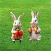 2x 2d Pasqua Bunny decorativo decorativo decorazioni decorazioni pianta