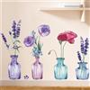 da parete con vaso di fiori, decorazione da parete per TV, sfondo,