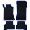 OCCDESIGN Tappeto su misura Mercedes W203 Classe C Sedan-CLC (2000-2007) 5 pezzi bordino blu