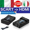 Convertitore SCART a HDMI per TV Adattatore SCART Femmina a HDMI Video Audio
