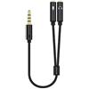AISENS A128-0416 cavo audio 0,25 m 3.5mm 2 x 3.5mm Nero