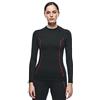 Dainese Thermo LS Lady, Maglia Termica Moto, Donna, Nero/Rosso, M