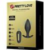 Pretty Love Super Potente plug anale Regina 12 X vibrazioni nero telecomando USB IPX7 memory