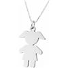 Idee Preziose Gioielli Collana Bambina Argento 925 Bambolina Bimba Regalo Mamma Nascita Personalizzata