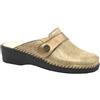 BENEXA ciabatte chiuse pelle strappo 8715 CORDA/BRONZO sottopiede plantare imbot