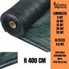 Rete ombreggiante telo oscurante verde ombra Frangisole Frangivista h 400 cm 4 m