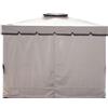 Megashopitalia Set 4 Teli Laterali Chiusura con Zip di Ricambio per gazebo 3x4 mt Beige
