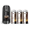 Caffitaly, Macchina da Caffè Volta Nera, 30 Capsule di Caffè Corposo Incluse, pe