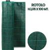 TELO PACCIAMATURA VERDE TELO PACCIAMANTE ANTIERBACCE ROTOLO H.1,05 X 100 METRI