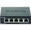 D-Link DGS-1100-05V2 Smart Switch Gestito, 5 Porte Gigabit, Supporto VLAN, Funzi
