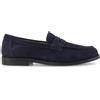 Enry Hobb's - Mocassino blu Cortina in pelle scamosciata con passante per uomo