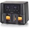 Ariete 4631 Friggitrice ad aria Doppia 9L, 2400W, Capacità totale 9L, 11 program