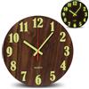 Fishtec Orologio da parete luminoso in legno con pendolo fosforescente numeri