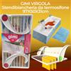 Gimi Stendibiancheria da Termosifone Balcone GIMI VIRGOLA in Resina 97x50x31 Stendino