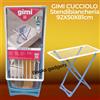 Gimi Stendibiancheria da Pavimento GIMI CUCCIOLO in Resina 92x50x81cm Stendino