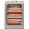 Jata JCES2460 - Riscaldatore a basso consumo Stufa elettrica 800 W con 2 barre al quarzo, 2 potenze di calore (400-800 W) silenzioso, risparmio energetico, antiribaltamento, maniglia per il trasporto