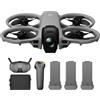 DJI Avata 360 Combo Motion Fly More, drone a 360° con imaging 8K a 360° da 1 pollice, drone con fotocamera a 360° con paraelica. Include Goggles N3 e RC Motion 3 per controllo di movimento intuitivo.