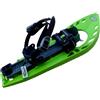 Morpho 13MHRAQYDLCECOGB - Racchette da Neve da Adulto Supertrimmy Light con Cinturino Caviglia a Doppia Fibbia Stile Snowboard, Senza Imbottitura, Misura Piccola, Colore: Verde/Grigio