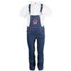 HKM 6100 - Salopette da Equitazione Unisex Santa Fe- Alos con Rinforzo Integrale, Unisex - Adulto, Pantaloni da Equitazione 4057052231575, 6100 Blu Jeans, 98