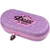 Diddl - Astuccio 3D 20 x 10 x 6 cm - Penna con cerniera viola e rosa - Logo in rilievo 3D - Astuccio per matite con rete interna per seconda tasca - ideale per scuola e tempo libero