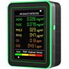 Eurowagens Aria Qualità Rilevatore 6 IN 1 Rilevatore Hcho Tvoc CO2 Co PM10 Metro Gas
