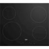 Beko Piano Cottura Elettrico Beko Incasso 4 Fuochi 60 cm Nero HIC64401 Vetroceramica
